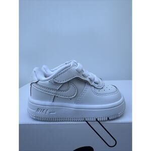 Nike Force 1 Low EasyOn Triple White Shoes FN0236-111 Infant Baby Girls Boys 4C